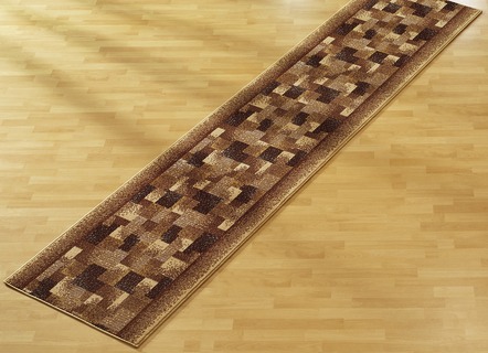 Läufer & Stufenmatten - Velours-Läufer nach Maß, in Größe 101 (60 cm breit) bis 106 (100 cm breit), in Farbe BLAU