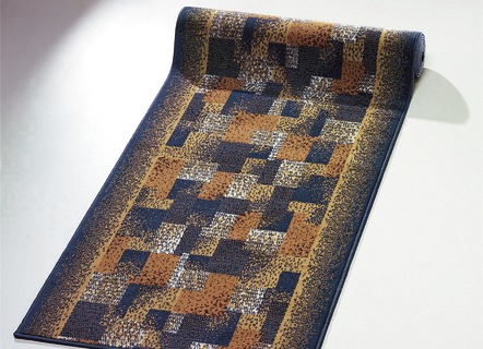 Läufer & Stufenmatten - Velours-Läufer nach Maß, in Größe 101 (60 cm breit) bis 106 (100 cm breit), in Farbe BLAU