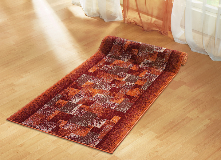 Läufer & Stufenmatten - Velours-Läufer nach Maß, in Größe 101 (60 cm breit) bis 106 (100 cm breit), in Farbe BLAU Ansicht 5