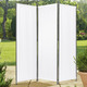 Sicht- & Sonnenschutz - Paravent mit Stahlrohrgestell, in Farbe GRÜN, in Ausführung 3-teilig