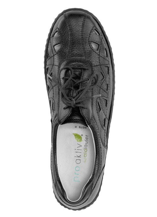 Slipper & Schnürschuhe - Waldläufer, sommerliche Damen-Schnürschuhe, Weite H, mit herausnehmbarem Fußbett, in Größe 4 bis 8 1/2, in Farbe NATURWEISS Ansicht 3