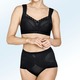 BHs - Miss Mary BH mit Strukturmuster – Farbe SCHWARZ – Ansicht 3 BHs - Miss Mary BH mit Strukturmuster, in Größe 080 bis 115, in Cup B, in Farbe BEIGE – Farbe SCHWARZ – Ansicht 3
