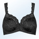 Bügel-BH - Triumph-Stellina Bügel-BH mit Jacquardmuster – Farbe SCHWARZ – Ansicht 5 Bügel-BH - Triumph-Stellina Bügel-BH mit Jacquardmuster, in Größe 075 bis 100, in Cup D, in Farbe WEISS – Farbe SCHWARZ – Ansicht 5