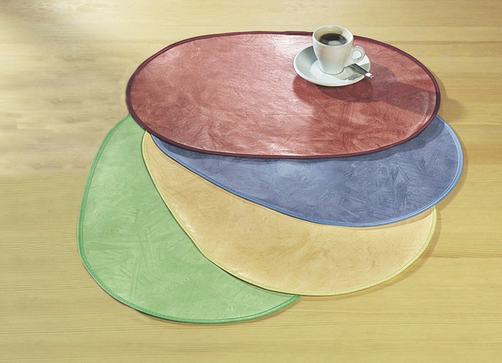 Tischdecken - Klassisch marmorierte Wachstuch-Tischdecke Ansicht 4 Tischdecken - Klassisch marmorierte Wachstuch-Tischdecke, in Größe 108 (Tischdecke, 80/ 80 cm) bis 220 (Tischdecke, oval, 155/220 cm), in Farbe TERRA Ansicht 4