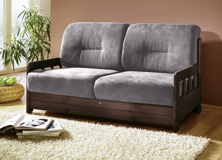Schlafsofas - Verwandlungssofa aus massiver Kiefer, in Farbe BRAUN, in Ausführung Verwandlungssofa Ansicht 7