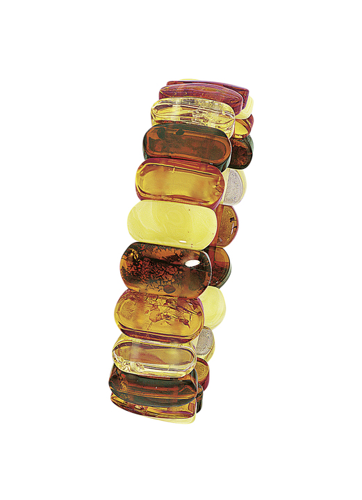 Armbänder - Armband, echte bunte Naturbernsteine, in Farbe  Ansicht 2