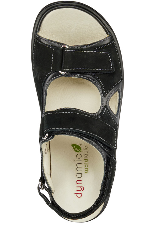 Sandaletten & Pantoletten - Waldläufer, bequeme Damen-Sandalen, Weite H, mit herausnehmbarem Fußbett Ansicht 6 Sandaletten & Pantoletten - Waldläufer, bequeme Damen-Sandalen, Weite H, mit herausnehmbarem Fußbett, in Größe 3 1/2 bis 8, in Farbe STAHLBLAU Ansicht 6