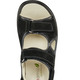 Sandaletten & Pantoletten - Waldläufer, bequeme Damen-Sandalen, Weite H, mit herausnehmbarem Fußbett – Farbe SCHWARZ – Ansicht 2 Sandaletten & Pantoletten - Waldläufer, bequeme Damen-Sandalen, Weite H, mit herausnehmbarem Fußbett, in Größe 3 1/2 bis 8, in Farbe STAHLBLAU – Farbe SCHWARZ – Ansicht 2