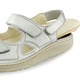 Sandaletten & Pantoletten - Waldläufer, bequeme Damen-Sandalen, Weite H, mit herausnehmbarem Fußbett – Farbe TAUPE METALLIC – Ansicht 2 Sandaletten & Pantoletten - Waldläufer, bequeme Damen-Sandalen, Weite H, mit herausnehmbarem Fußbett, in Größe 3 1/2 bis 8, in Farbe STAHLBLAU – Farbe TAUPE METALLIC – Ansicht 2