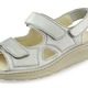 Sandaletten & Pantoletten - Waldläufer, bequeme Damen-Sandalen, Weite H, mit herausnehmbarem Fußbett – Farbe TAUPE METALLIC – Ansicht 1 Sandaletten & Pantoletten - Waldläufer, bequeme Damen-Sandalen, Weite H, mit herausnehmbarem Fußbett, in Größe 3 1/2 bis 8, in Farbe STAHLBLAU – Farbe TAUPE METALLIC – Ansicht 1
