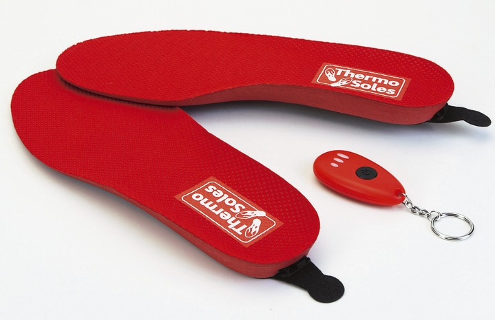 Schuheinlagen - Beheizbare Thermosohlen, verschiedene Ausführungen, in Größe L bis XXL, in Farbe ROT, in Ausführung Ohne Fernbedienung Ansicht 3