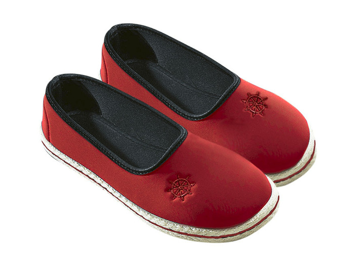 Pumps & Ballerina - Bequeme und trendige Stretch-Ballerina, in Größe 037 bis 042, in Farbe BLAU Ansicht 3