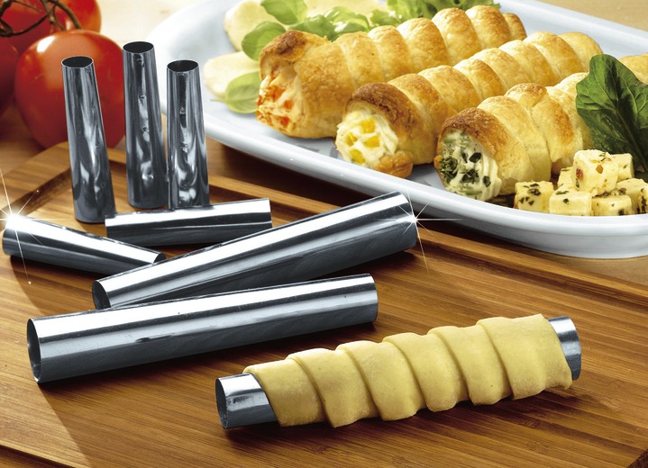 Backen & Dessert - Schillerlocken-Formen-Set, 10-teilig, in Farbe SILBERFARBEN Ansicht 1