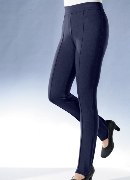 Hosen in Schlupfform - Steghose in 8 Farben, in Größe 018 bis 054, in Farbe ROYALBLAU Ansicht 4