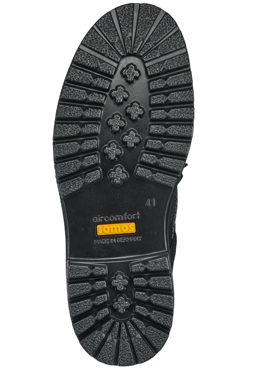 Slipper & Schnürschuhe - GINO GALANTE, atmungsaktive Herren-Schnürschuhe, mit herausnehmbarem Fußbett, in Größe 040 bis 047, in Farbe SCHWARZ Ansicht 3