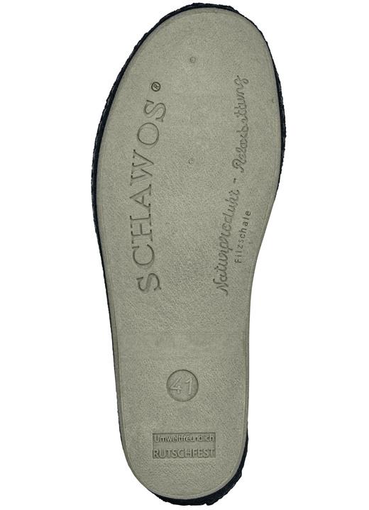 Hausschuhe - Gefütterte Herren-Hausschuhe, mit Schurwolle, in Größe 040 bis 046, in Farbe MOKKA Ansicht 4