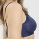 Soft-BH - Miss Mary Minimizer-BH mit vorgeformten Cups, in Größe 075 bis 100, in Cup E, in Farbe WEISS – Farbe MARINE – Ansicht 2
