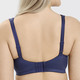 Soft-BH - Miss Mary Minimizer-BH mit vorgeformten Cups, in Größe 075 bis 100, in Cup E, in Farbe WEISS – Farbe MARINE – Ansicht 3