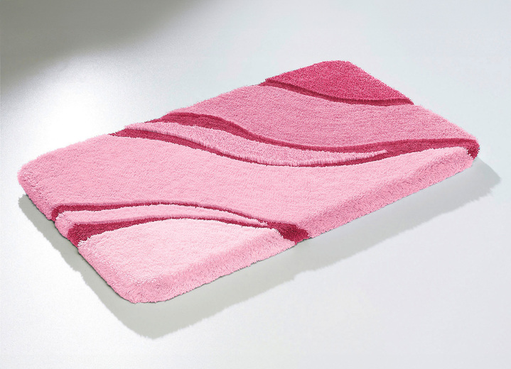 SALE % - Moderne Badgarnitur von Kleine Wolke, in Größe 100 (Vorleger halbrund, 50/ 80 cm bis 112 (WC-Deckelbezug mit Kordel, 47/ 50 cm)), in Farbe ROSA Ansicht 1