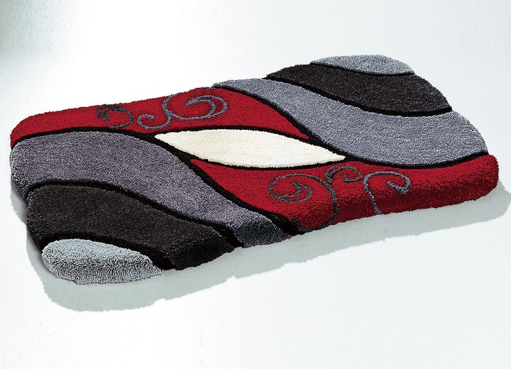 Grund - Badgarnitur von Grund in Öko-Tex-Qualität, in Größe 100 (Duschvorleger, 50/80 cm) bis 112 (WC-Deckelbezug mit Kordel), in Farbe ANTHR.-BORD. Ansicht 1