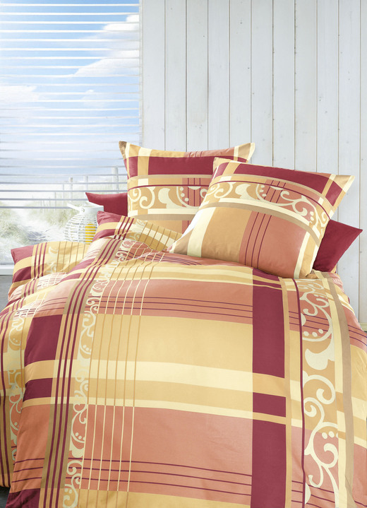 Bettwäschegarnituren - Bettwäsche-Garnitur in verschiedenen Qualitäten, in Größe 112 (80/80 cm + 135/200 cm) bis 115 (80/80 cm + 155/220 cm), in Farbe GRÜN Ansicht 3