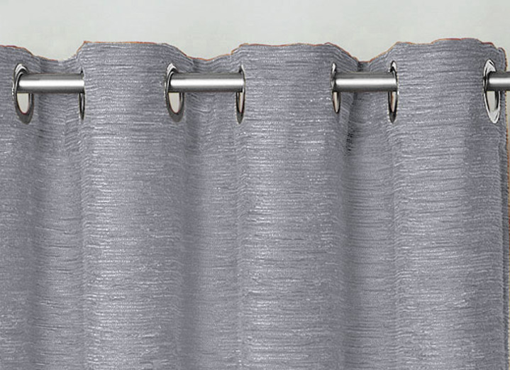 Klassisch - Fensterdekoration aus schwerer Thermo-Chenille-Qualität, in Größe 364 (H150xB135 cm) bis 464 (H245xB270 cm), in Farbe TERRA, in Ausführung mit Ösen Ansicht 1