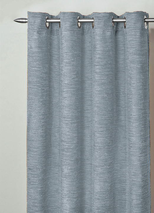 Klassisch - Fensterdekoration aus schwerer Thermo-Chenille-Qualität Ansicht 24 Klassisch - Fensterdekoration aus schwerer Thermo-Chenille-Qualität, in Größe 364 (H150xB135 cm) bis 464 (H245xB270 cm), in Farbe HELLBLAU, in Ausführung mit Universalschienenband Ansicht 24