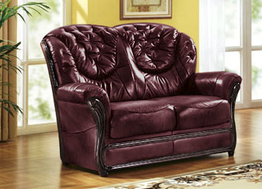 Polstergruppen - Polstermöbel mit Bezug aus echtem Leder, in Farbe ANTIKBEIGE, in Ausführung Sessel Ansicht 12