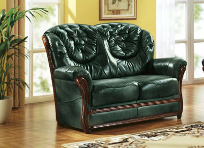 Polstergruppen - Polstermöbel mit Bezug aus echtem Leder, in Farbe ANTIKBEIGE, in Ausführung Sessel Ansicht 14