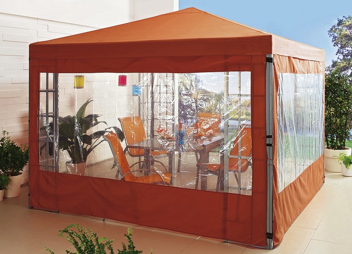 Garten - Seitenwand-Set, 2-teilig für Pavillon, in Farbe TERRA, in Ausführung Seitenwand-Set zu Pavillon, 3x3 Meter Ansicht 1