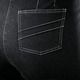 Jeans - Jeans mit angeschnittenem Bund – Farbe SCHWARZ – Ansicht 2 Jeans - Jeans mit angeschnittenem Bund, in Größe 019 bis 096, in Farbe SCHWARZ – Farbe SCHWARZ – Ansicht 2