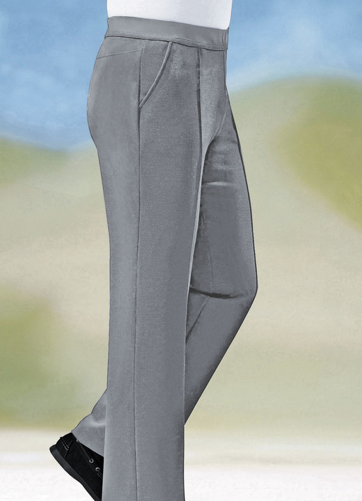 Hosen - „Klaus Modelle“-Schlupfhose mit breitem Dehnbund in 6 Farben Ansicht 7 Hosen - „Klaus Modelle“-Schlupfhose mit breitem Dehnbund in 6 Farben, in Größe 024 bis 062, in Farbe DUNKELGRAU Ansicht 7