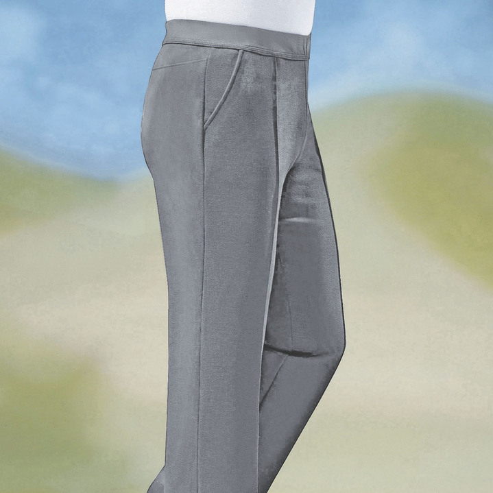 Hosen - „Klaus Modelle“-Schlupfhose mit breitem Dehnbund in 6 Farben Ansicht 9 Hosen - „Klaus Modelle“-Schlupfhose mit breitem Dehnbund in 6 Farben, in Größe 024 bis 062, in Farbe DUNKELGRAU Ansicht 9