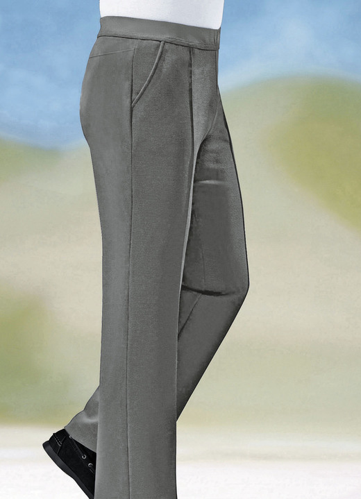 Hosen - „Klaus Modelle“-Schlupfhose mit breitem Dehnbund in 6 Farben Ansicht 8 Hosen - „Klaus Modelle“-Schlupfhose mit breitem Dehnbund in 6 Farben, in Größe 024 bis 062, in Farbe DUNKELGRAU Ansicht 8