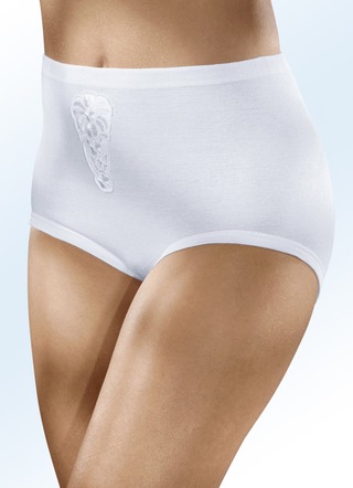 Mehrfachpack Slips mit Stickereimotiv