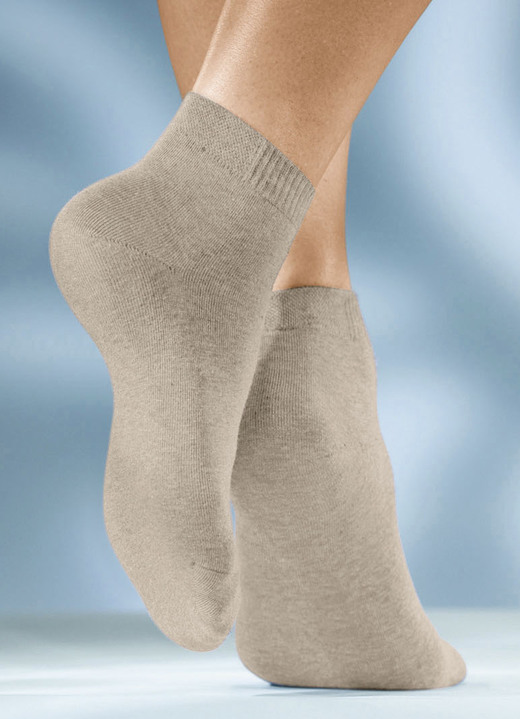 Strümpfe & Strumpfhosen - Sechserpack Socken in verschiedenen Farbstellungen, in Größe 1 (Schuhgr.35-38) bis 3 (Schuhgr.43-46), in Farbe 3x JEANSTÖNE, 3X BEIGETÖNE Ansicht 5