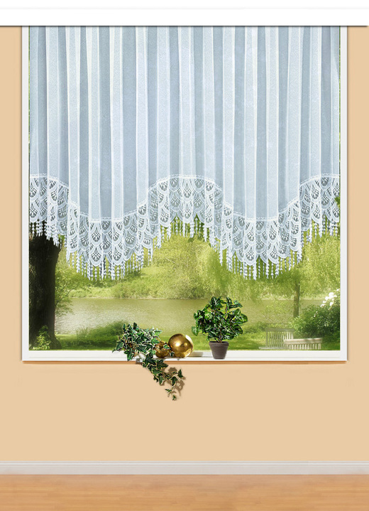 Blumenfenster Store Mit Plauener Spitze Gardinen Bader