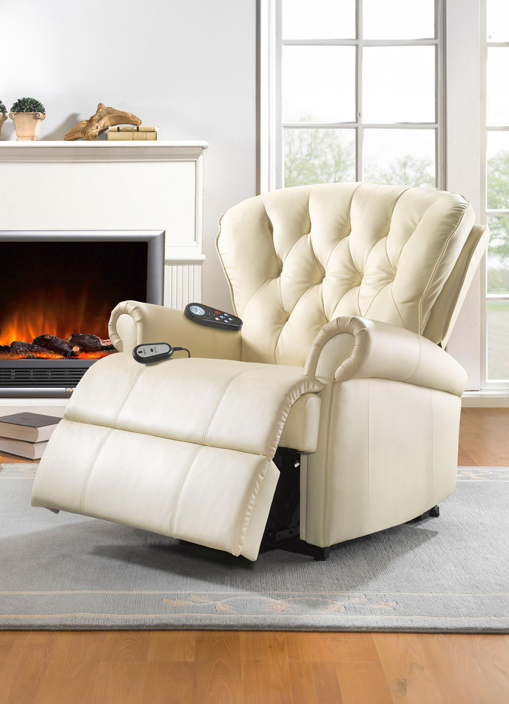 Komfortmöbel - Relax-Sessel für Entspannung erster Klasse, in Farbe CREME, in Ausführung Relax-Sessel Ansicht 3