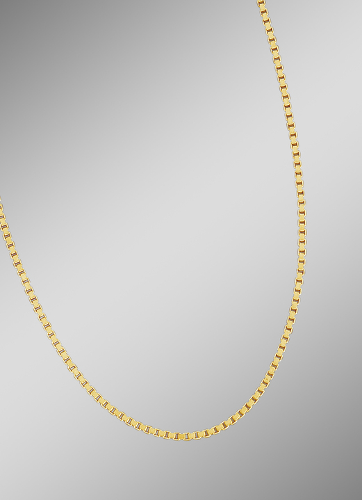 Halsketten - Vergoldete Veneziakette aus Silber, in Farbe