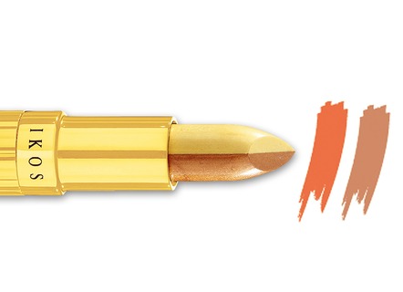 Kosmetik - Ikos Duo Lippenstift, in Farbe LACHS-BRAUN