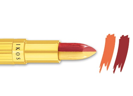 Kosmetik - Ikos Duo Lippenstift, in Farbe LACHS-BORDEAUX