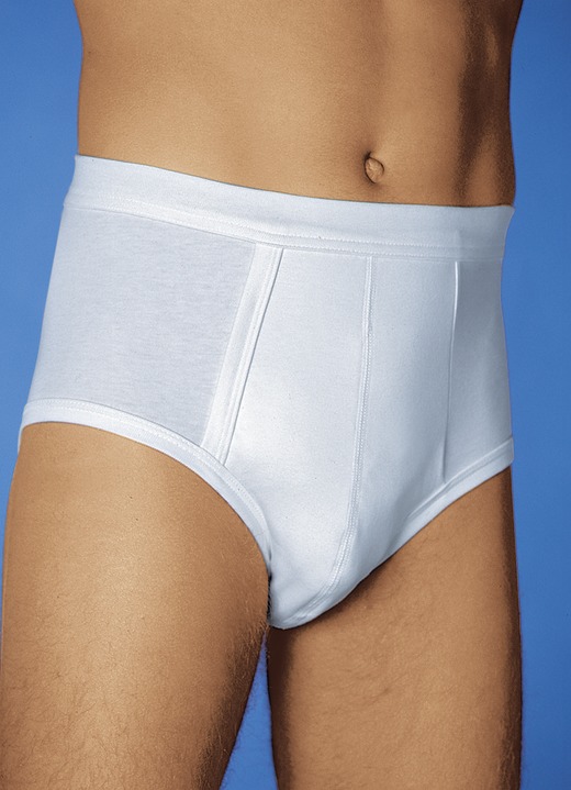 Leib & Seele - Inkontinenz-Slip für Herren, in Größe 004 = Bundumfang 79-84 cm bis 010 = Bundumfang 114-118 cm, in Farbe WEISS, in Ausführung Herren-Inkontinenz-Slip