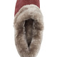 Hausschuhe - ELENA EDEN Hausschuh mit echtem Lammfellfutter, in Größe 036 bis 043, in Farbe BORDEAUX-TAUPE – Farbe BORDEAUX-TAUPE – Ansicht 2