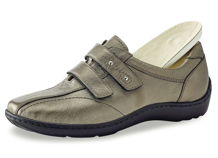 Slipper & Schnürschuhe - Waldläufer, bequeme Damen-Slipper, Weite H, mit herausnehmbarem Fußbett, in Größe 3 1/2 bis 8, in Farbe DUNKELBLAU Ansicht 19