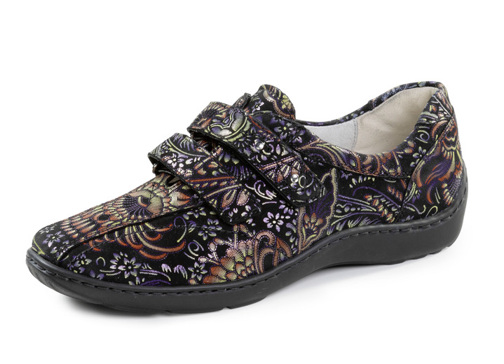 Slipper & Schnürschuhe - Waldläufer, bequeme Damen-Slipper, Weite H, mit herausnehmbarem Fußbett, in Größe 3 1/2 bis 8, in Farbe ECRU-BUNT Ansicht 25