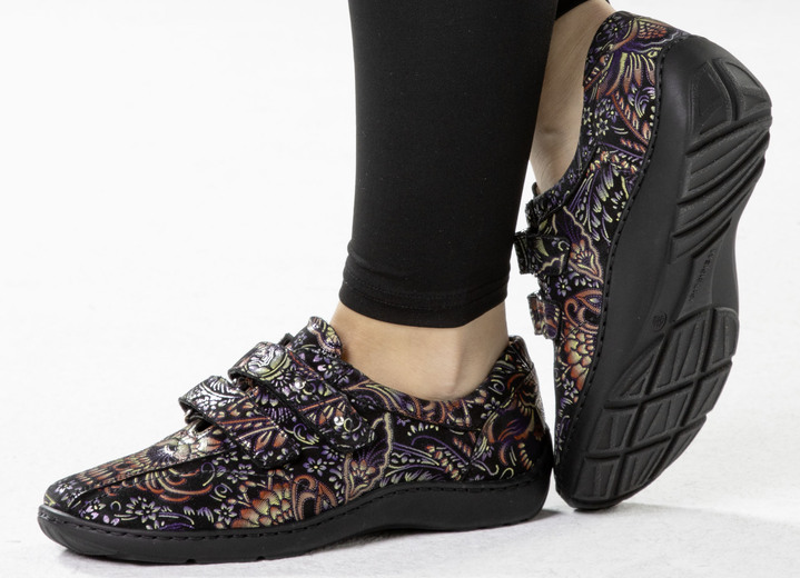 Slipper & Schnürschuhe - Waldläufer, bequeme Damen-Slipper, Weite H, mit herausnehmbarem Fußbett, in Größe 3 1/2 bis 8, in Farbe DUNKELBLAU Ansicht 28