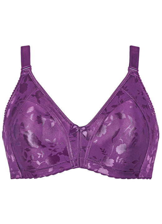 Soft-BH - Naturana Minimizer-BH mit dezent glänzendem Floraldruck, in Größe 075 bis 100, in Cup B, in Farbe AQUA Ansicht 13