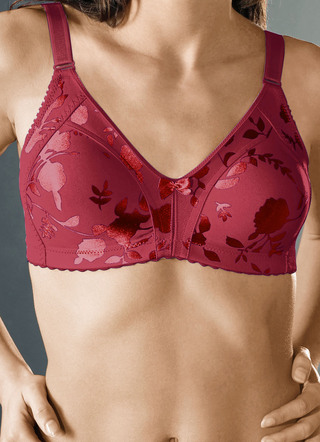 Naturana Minimizer-BH mit dezent glänzendem Floraldruck