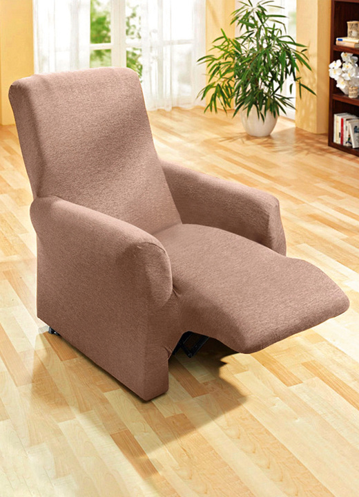 Sessel- & Sofaüberwürfe - Schützende Stretchbezüge für Sessel und Sofa, in Größe 101 (Sessel-Bezug) bis 108 (Hocker-Bezug), in Farbe NATUR Ansicht 20