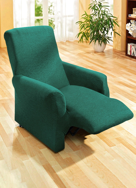 Sessel- & Sofaüberwürfe - Schützende Stretchbezüge für Sessel und Sofa, in Größe 101 (Sessel-Bezug) bis 108 (Hocker-Bezug), in Farbe NATUR Ansicht 6